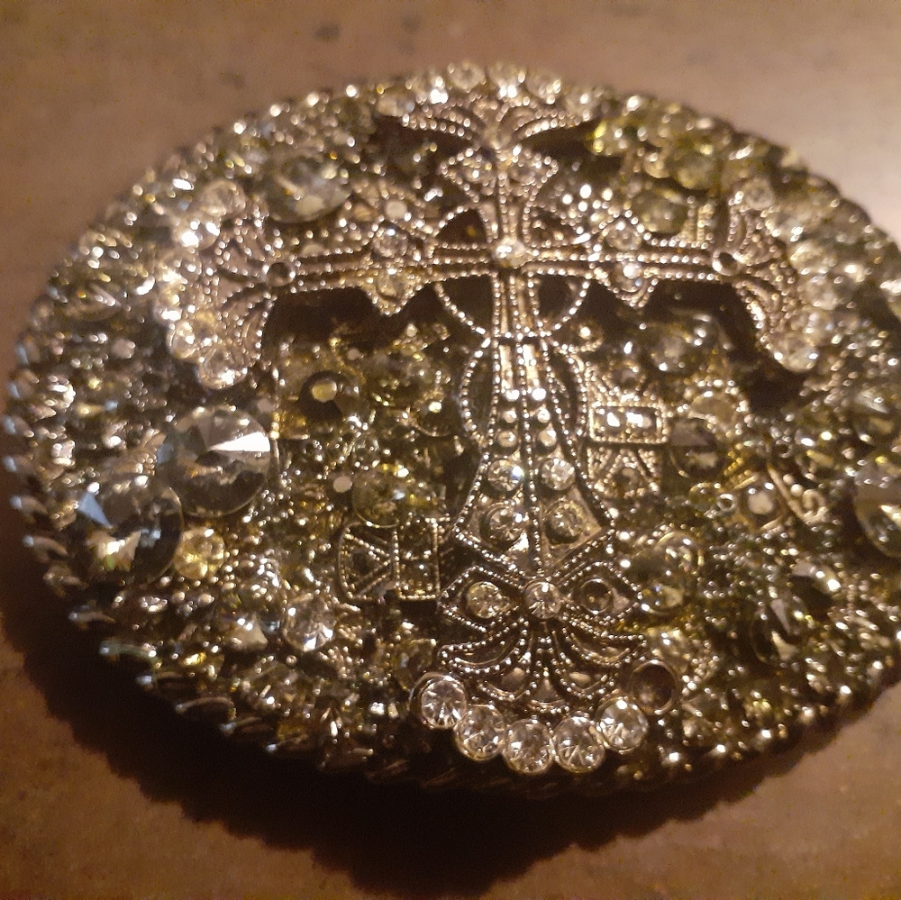 SILVER DAGGER MEN'S BELT BUCKLE